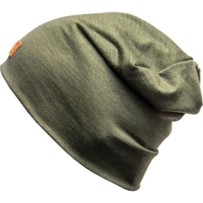 Progress MW FREEBeanie merino čepice khaki melír