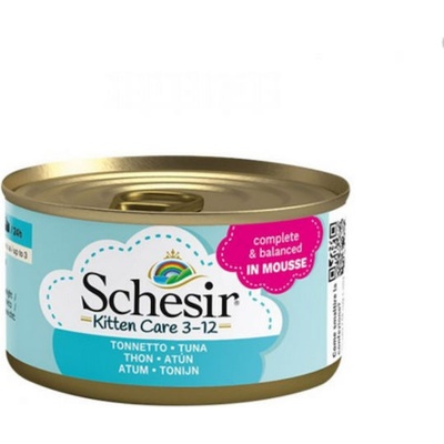 Schesir Kitten Mousse Tuna мус с риба тон за подрастващи котки 85gr