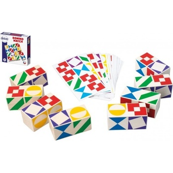 Domino match dřevo v krabičce