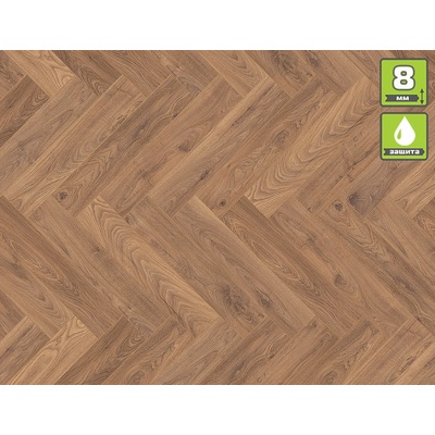 Krono Original ЛАМИНИРАН ПАРКЕТ herringbone К450 8мм 32/ac5/4v ФУГА ДЪБ ФАЯРБРАНД (8hbk450)