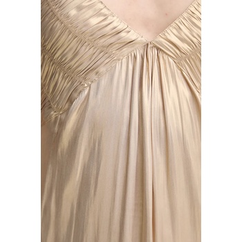 Zadig&Voltaire Рокля zadig&voltaire в златисто дълга разкроена wwdr02528 (wwdr02528.700)