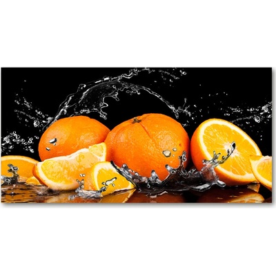 Fotoobraz na skle Pomaranče a voda 100x50 cm