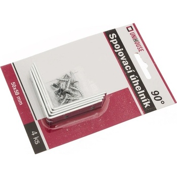 UNIHOUSE Spojovací úhelník 50x50 mm 4 ks