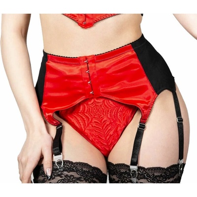 Killstar podvazkový pás Scarlet Webutant Garter Red – Zboží Dáma
