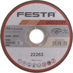FESTA Диск за рязане INDUSTRY за метал 115x1.6x22.2 мм 22263.01 (22263.01)