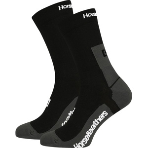 Horsefeathers Мъжки чорапи за колоездене Horsefeathers Cadence Long Bike Socks Cycling socks - Black - размер 44-47 (EU) (207-1218-0113)