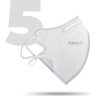 Nanolab Český bezpečný nano respirátor FFP2 bílý 5 ks