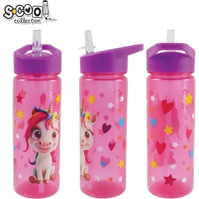 S. COOL Пластмасова бутилка за вода scool unicorn