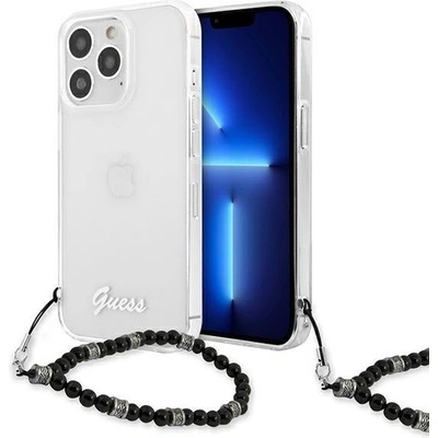 GUESS Калъф Guess GUHCP13LKPSBK, за iPhone 13 Pro / 13 6.1", прозрачен, черен (GUE001783-0)