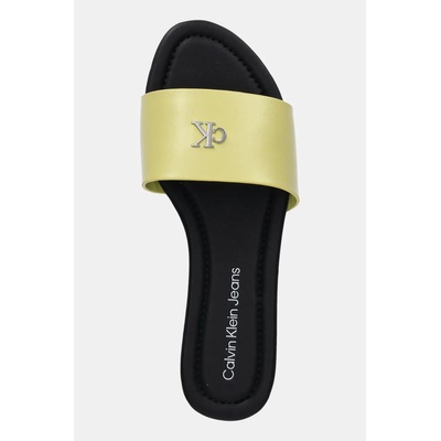 Calvin Klein Jeans Чехли Calvin Klein Jeans FLAT SANDAL SLIDE MG в жълто YW0YW01697 (YW0YW01697)