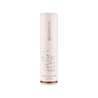 essence satin GLOW luminous shine lipstick rtěnka tmavě červená 3,5 g