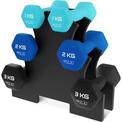 4FIZJO Jednoruční činky sada 12 kg