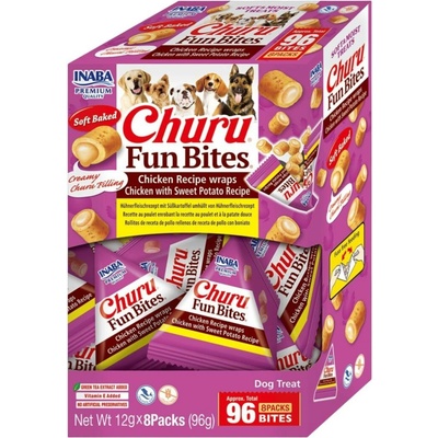 Churu Dog Fun Bites Chicken wraps Chic&Sw.Pot 8 x 12 g