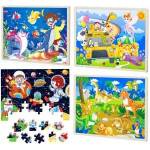 Trifox Wooden puzzle 60 pieces 4 patterns