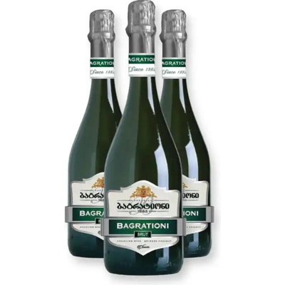 BAGRATIONI Bagrationi Brut Classic biele suché šumivé víno 12% 3 x 0,75 l (holá lahev)