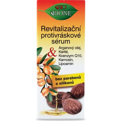 Bione Cosmetics Bio Arganový olej & Karité revitalizační protivráskové sérum 40 ml