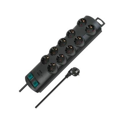 brennenstuhl Extension cord primera 10-way 2m black
