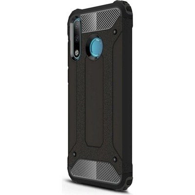 Gigapack Huawei P30 Lite GIGAPACK Defender Силиконов протектор за телефон, удароустойчив, с метален ефект, BLACK GP-87568 (GP-87568)