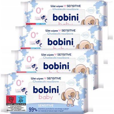 Bobini Baby Vlhčené obrúsky pre deti 4 x 60 ks