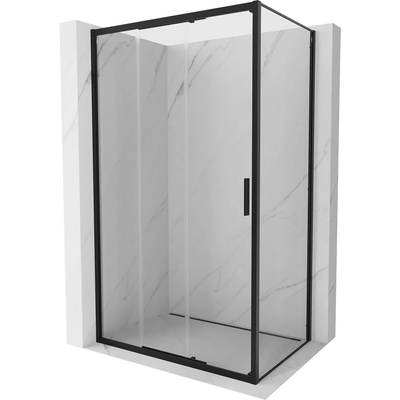 Mexen Exo плъзгаща се душ кабина 90 x 85 см, прозрачна, черна - 8153-090-085-70-00 (8153-090-085-70-00)