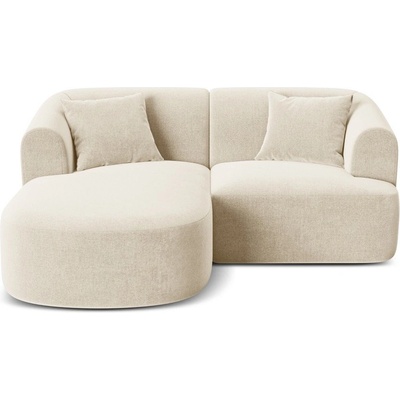 Cosmopolitan Design Бежов кадифен ъглов диван (ляв ъгъл) Campi - Cosmopolitan Design (COS_LC_S_120_F1_CAMPI1)