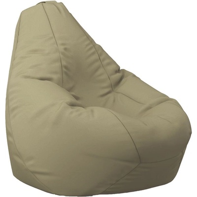 PUFRELAX Пуф, круша, 220л. , Nirvana Hobbit - Teteron Beige, За открито, Перящ се калъф, Пълнеж от Полистиролни перли (PUF-G-NH-TEX-CRE)
