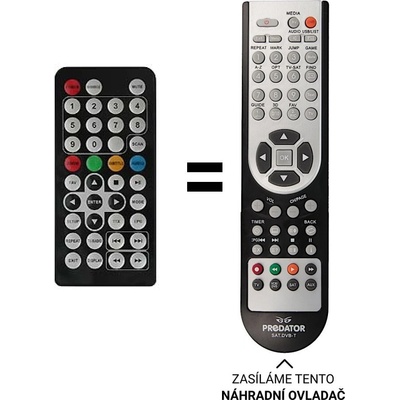 Dálkový ovladač Predátor ECG TVP 7910 DVB-t – Hledejceny.cz