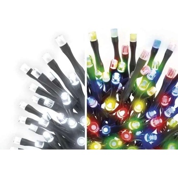 EMOS Lighting D4AJ01 LED vianočná reťaz 2v1 10 m vonkajšia aj vnútorná studená biela multicolor programy