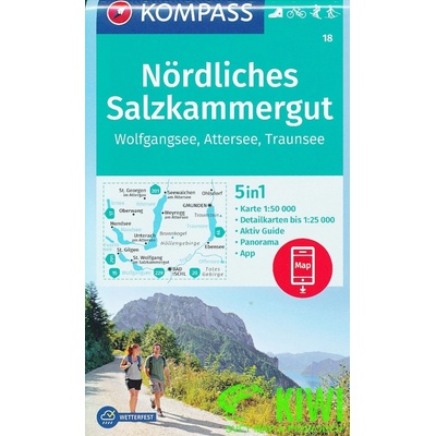 Kompass Karte Nördliches Salzkammergut Wolfgangsee Attersee Traunsee