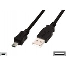 Assmann AK-300108-018-S USB 2.0 USB A vidlice - USB B mini vidlice niklovaný, 1,8m
