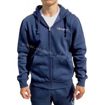 Champion mikina pánska na zips s kapucňou Hooded Full Zip Hoody Navy 217864-BS538 NVB modrá