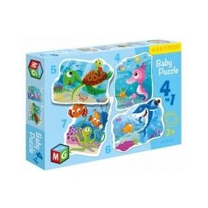 Multigra Baby Puzzle 4in1 Under Water