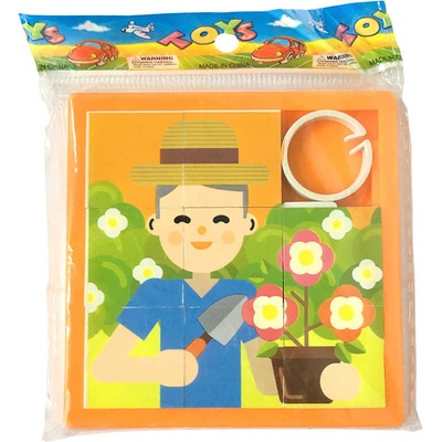 Lamps Hra hlavolam dětská přesouvačka zahradník 8x8cm plast
