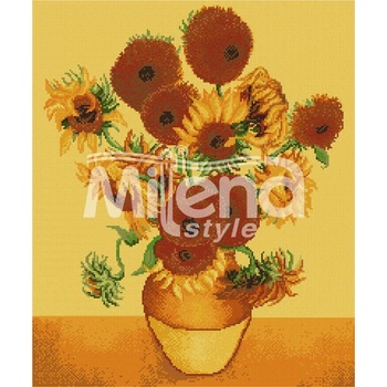 Milena Style Слънчогледи (Ван Гог) - гоблен със схема конци Ariadna 1: 1