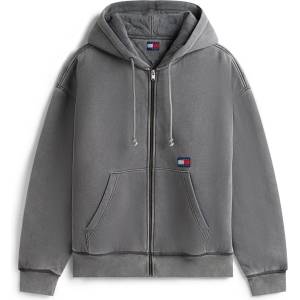 Tommy Hilfiger Поларено горнище с цип Tommy Jeans Men's NewClassic Quilted Full Zip Fleece - Black