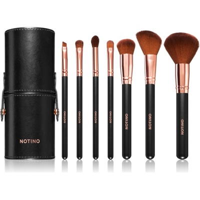 Notino Luxe Collection Brush set with cosmetic tube комплкет четки с калъф