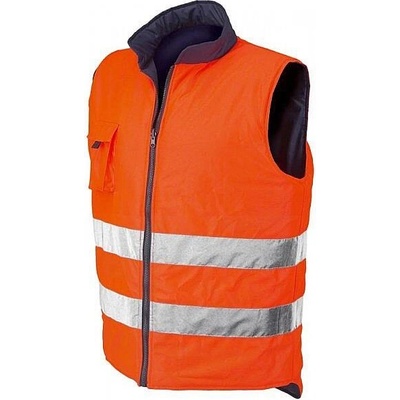Issa Oboustranná výstražná vesta REVERSE oranžová