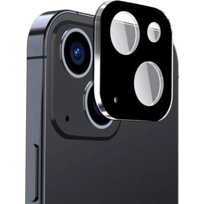 Techsuit Протектор за камера за iPhone 15 / iPhone 15 Plus - Пълно стъкло за камера - черен