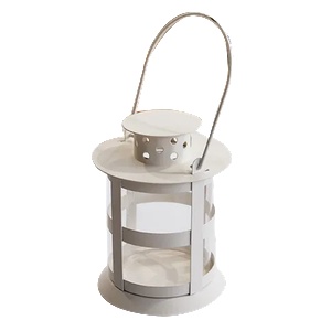 Chef`n CN-Декоративен фенер БЯЛ(WY 5012-C-S-W) -16sm(7855-2) (0198406)