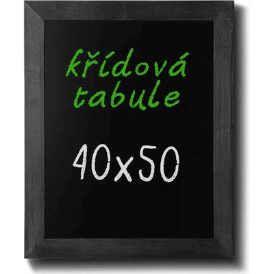 A-Z Reklama CZ CHBBL40x50 Woodboard nástěnná dřevěná křídová tabule černě lakovaná 40 x 50 cm