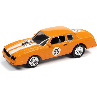 Johnny Lightning Chevy Monte Carlo 55 1985 oranžová 1:64