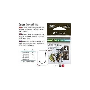 MIKADO HOOK SENSUAL KEIRYU W/RING BN vel.8 10 ks
