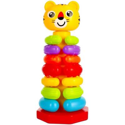 BAM BAM Играчка за сортиране Bam Bam - Пирамида, Тигър (466615)