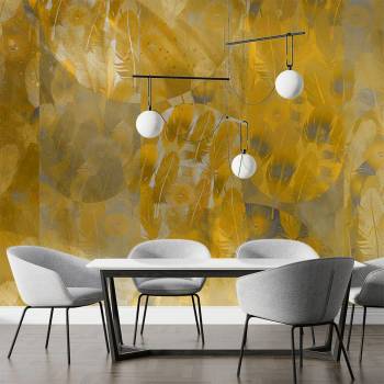 Image 1 of Art Gift Decor Фототапет Златни пера