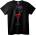 NOONEBRAND Тениска Сърце във Винена Чаша - S, Black