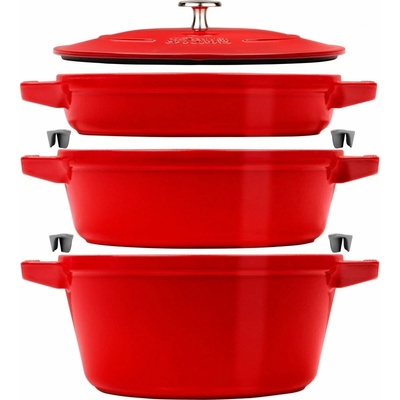 Staub Súprava hrncov 40508-387-0 - indukcia - liatina - 4 kusy