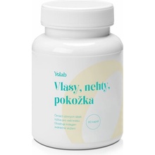 Yolab vitamíny pro vlasy, nehty a pokožku 2 měsíční kůra 60 dávek