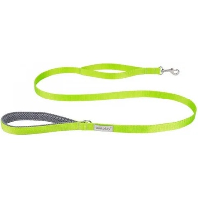 amiplay Lead SAMBA - повод за куче - ЗЕЛЕН, размер L - 150 х 2, 5 см - Полша - 277670