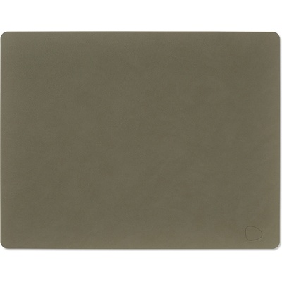 LIND DNA Подложка за маса SQUARE NUPO 35 x 45 см, армия зелен, кожа, LIND DNA (LIND982480)
