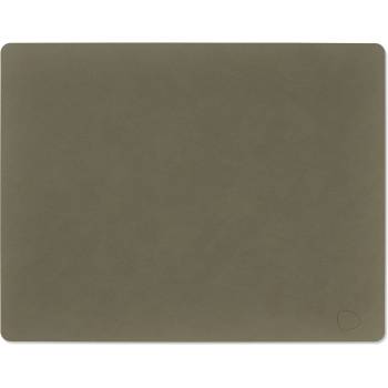 LIND DNA Подложка за маса SQUARE NUPO 35 x 45 см, армия зелен, кожа, LIND DNA (LIND982480)